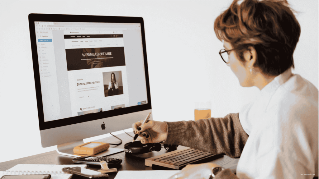 ilustracion de diseño web en madrid por servicoweb